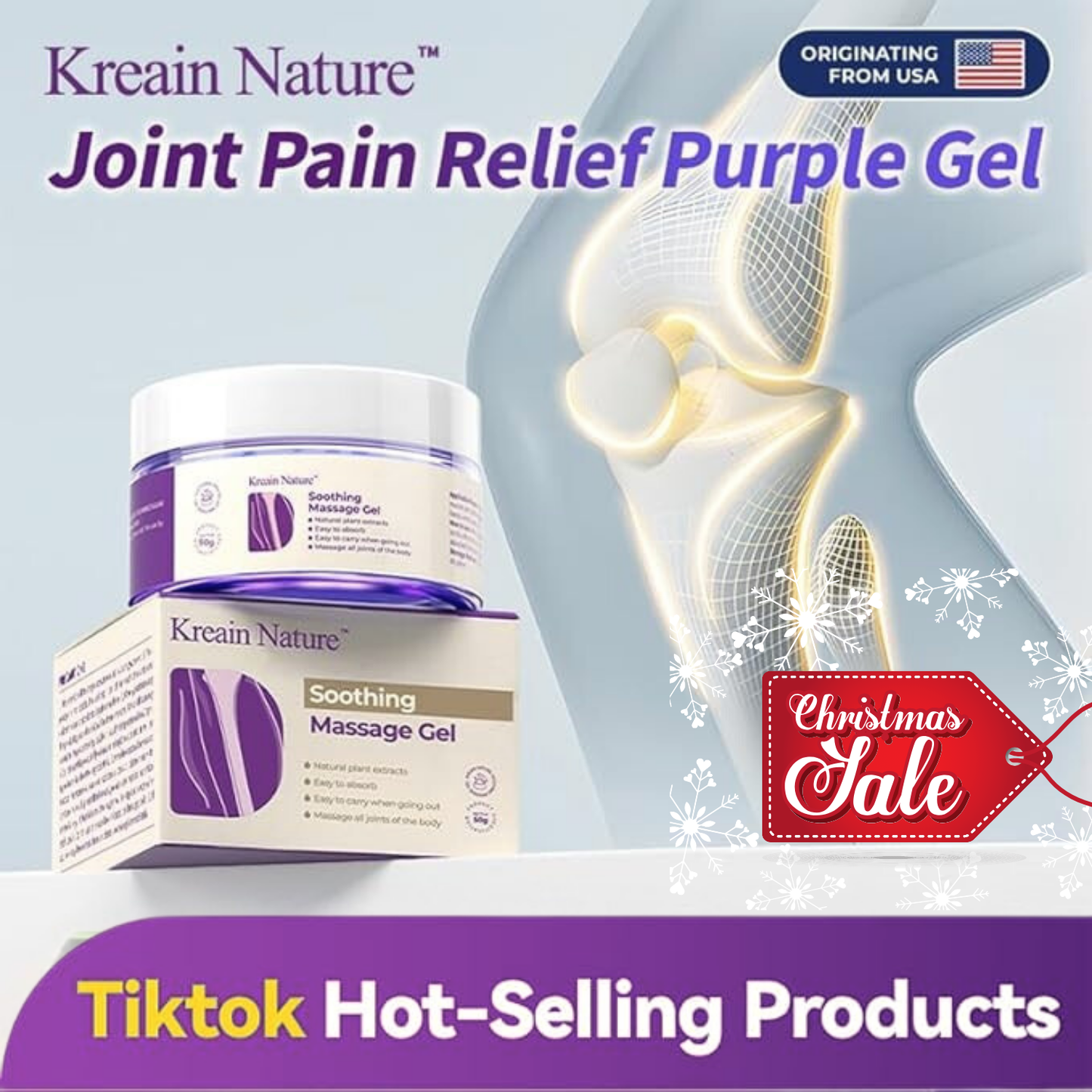 KREAIN Joint Pain Relief Purple Gel