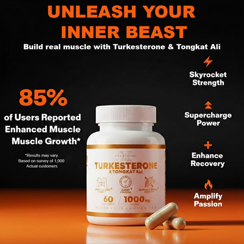 Turkesterone & Tongkat Ali - Natural Testosterone Support