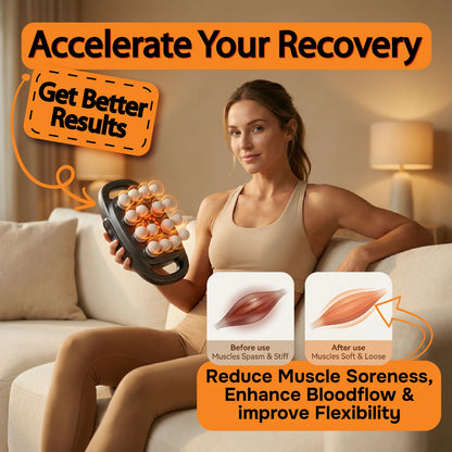 16-Head Deep Tissue Massage Gun for Muscle Recovery